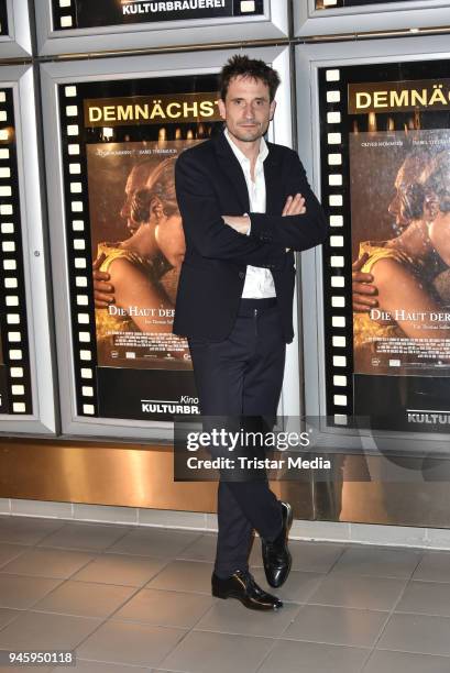 Oliver Mommsen during the premiere 'Die Haut der Anderen' at Kino in der Kulturbrauerei on April 13, 2018 in Berlin, Germany.