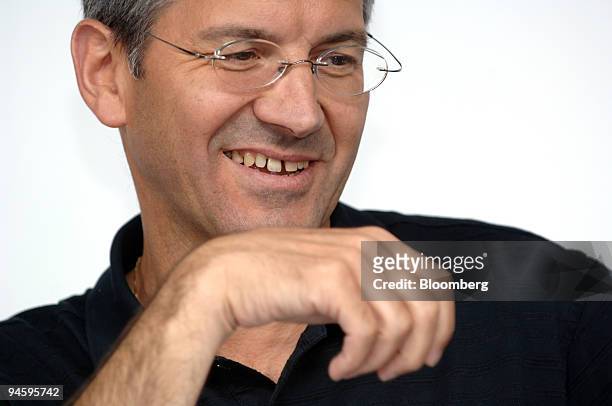 Adidas AG Chief Executive Herbert Hainer reacts at a press conference in Berlin, Germany, Wednesday, June 28, 2006. Adidas AG, the world's No. 2...