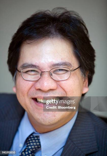 Malaysian Airline System Bhd. Chief Executive Officer Idris Jala reacts to an interview at his office in Subang, Malaysia, on June 27, 2006....