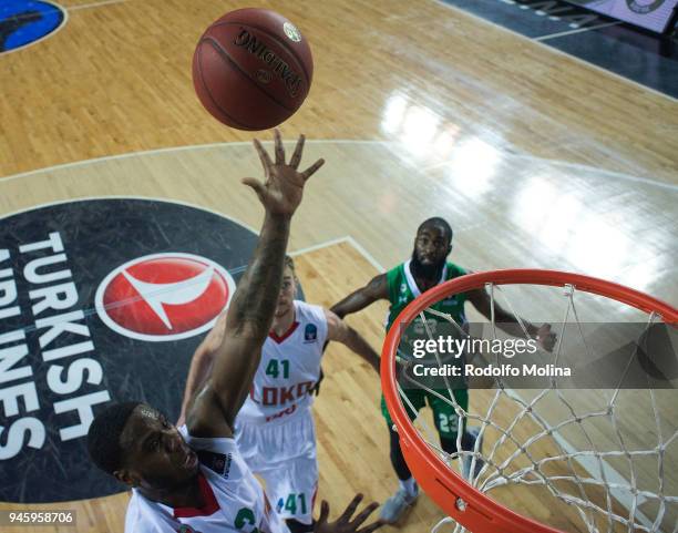 Joe Ragland, #3 of Lokomotiv Kuban Krasnodar in action during the 7DAYS EuroCup Basketball Finals game two between Darussafaka Istanbul v Lokomotiv...