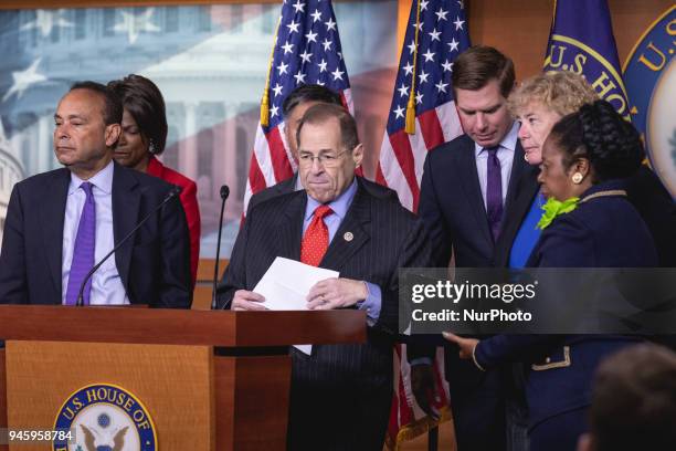 Judiciary Committee Ranking Member Jerrold Nadler of New York introduces Judiciary Crime Subcommittee Ranking Member Sheila Jackson Lee of Texas,...