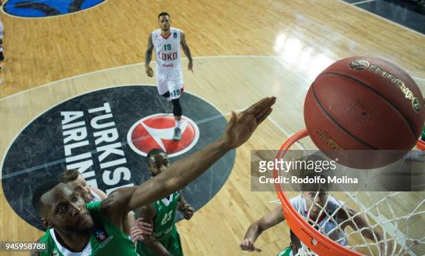 James Bell, #31 of Darussafaka Istanbul in action during the 7DAYS EuroCup Basketball Finals game two between Darussafaka Istanbul v Lokomotiv Kuban...