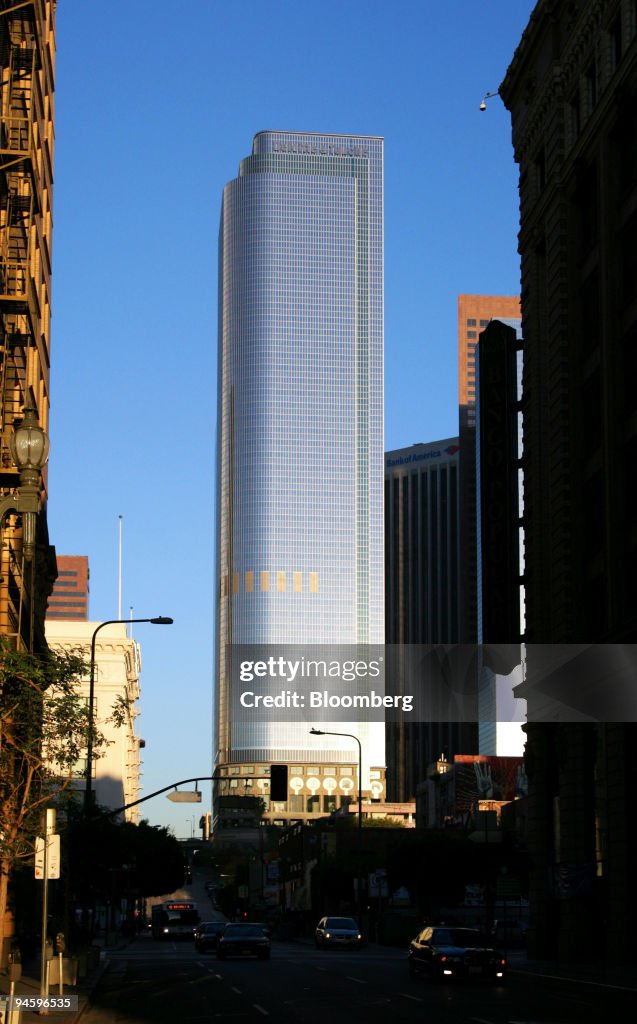 The Two California Plaza high-rise building, owned by Equity