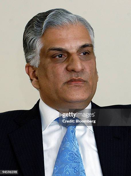 Zahid Hamid, Pakistan Privatization Minister, listens during the concluding session of the 2nd World Islamic Economic Forum, WIEF, in Islamabad ,...