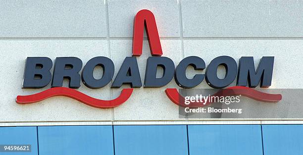 Signage marks Broadcom Corp.'s headquarters in Irvine, California on Friday, September 2006. Broadcom Corp., a computer-chip maker under...