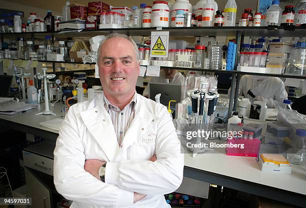 Professor Frank Barry poses at the Regenerative Medicine Institute at University College Galway, Ireland, on March 14, 2007. Big pharmaceutical...