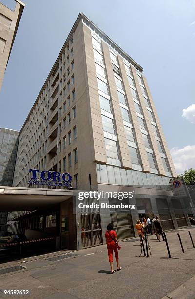 The exterior of the Toro Assicurazioni headquarters is seen in Turin, Italy, on Monday, June 26, 2006. Assicurazioni Generali SpA offered as much as...