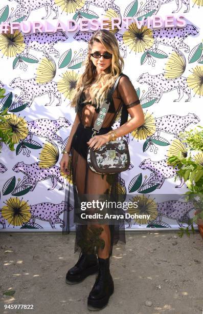 Thassia Naves attends FURLA x COACHELLA: Italian Aperitivo at Citrus Estate on April 13, 2018 in Palm Desert, California.