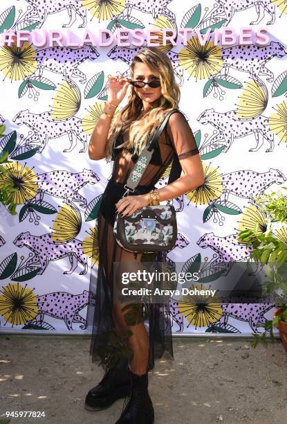 Thassia Naves attends FURLA x COACHELLA: Italian Aperitivo at Citrus Estate on April 13, 2018 in Palm Desert, California.