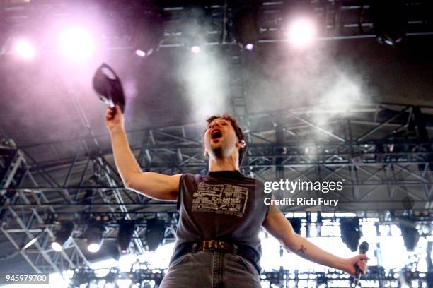 Jack Antonoff of Bleachers performs onstage during the 2018 Coachella Valley Music And Arts Festival at the Empire Polo Field on April 13, 2018 in...