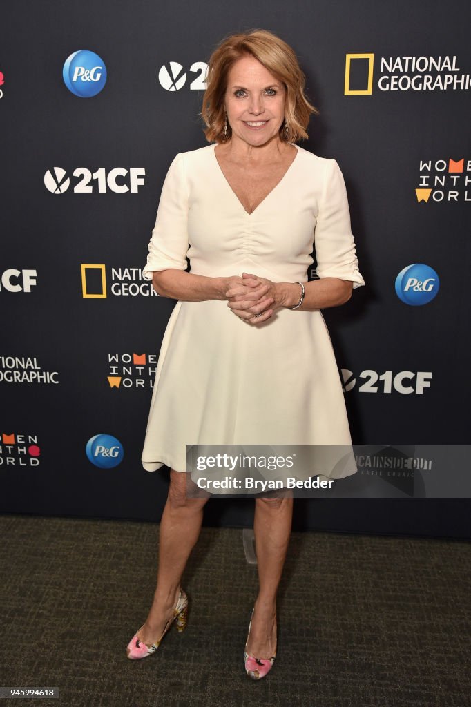 National Geographic's Special Screening Of "America Inside Out With Katie Couric" in association with Women In The World