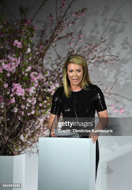 Brooke Baldwin attends The 2018 DVF Awards at United Nations on April 13, 2018 in New York City.