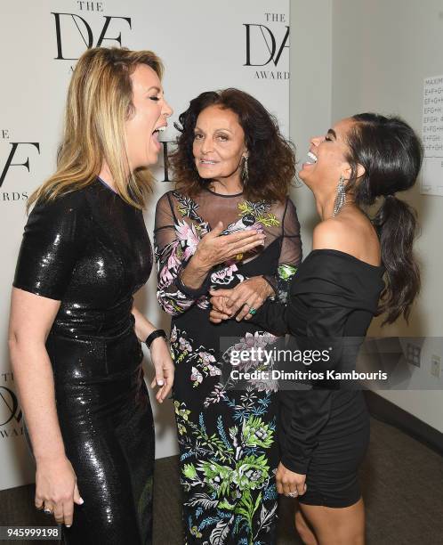 Brooke Baldwin, Diane Von Furstenberg and Misty Copeland attend The 2018 DVF Awards at United Nations on April 13, 2018 in New York City.