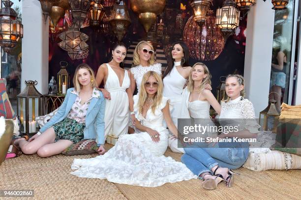 Whitney Port, Olivia Culpo, Paris Hilton, Rachel Zoe, Victoria Justice, Sara Foster and Erin Foster attends ZOEasis 2018 at Parker Palm Springs on...