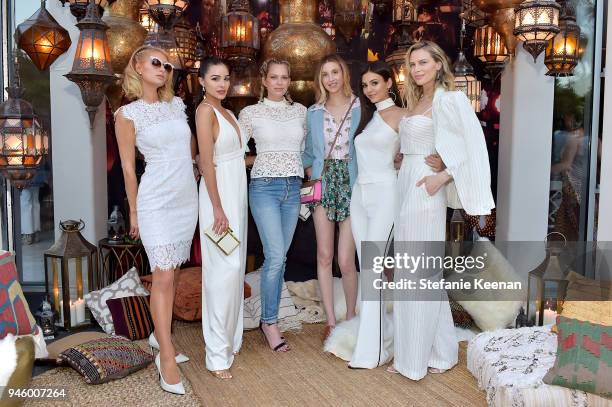 Paris Hilton, Olivia Culpo, Erin Foster, Whitney Port, Victoria Justice and Sara Foster attend ZOEasis 2018 at Parker Palm Springs on April 13, 2018...