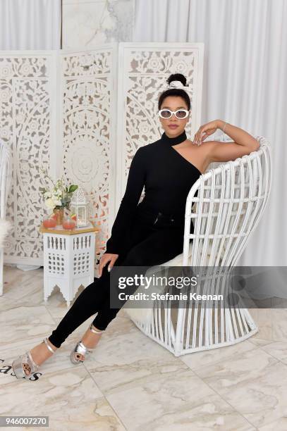 Hannah Bronfman attends ZOEasis 2018 at Parker Palm Springs on April 13, 2018 in Palm Springs, California.