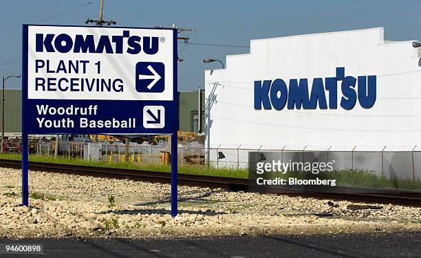 The Komatsu Ltd. U.S. Manufacturing plant in Peoria, Illinois, on June 20, 2007.