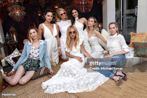 Whitney Port, Olivia Culpo, Paris Hilton, Rachel Zoe, Victoria Justice, Sara Foster and Eerin Foster attend Rachel Zoe's 4th Annual ZOEasis at Parker...