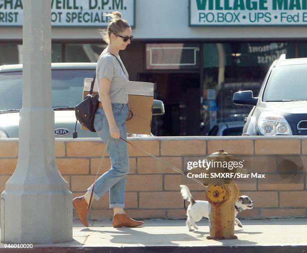 Judy Greer is seen on April 13, 2018 in Los Angeles, CA.