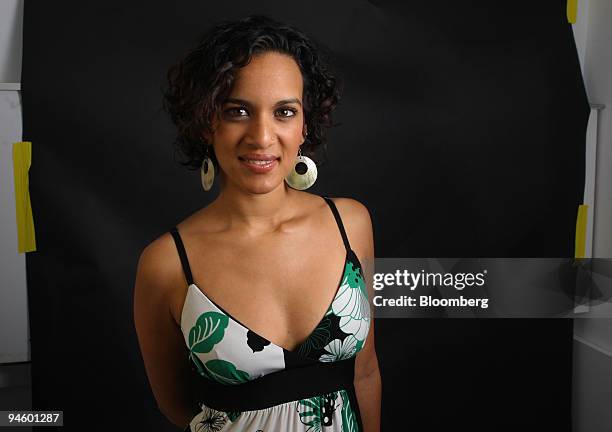 Musician Anoushka Shankar poses in New York, on Thursday, Aug. 30, 2007. Shankar and Karsh Kale just released ?Breathing Under Water? under the...