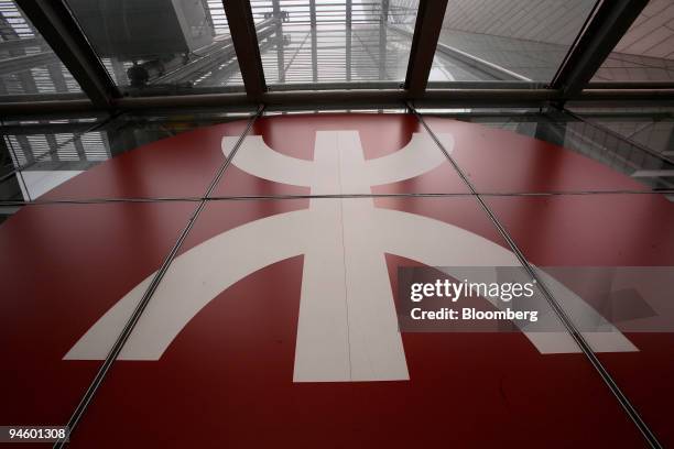 The MTR Corp. Logo is seen at Hong Kong Station, in Hong Kong, China, on Tuesday, March 13, 2007. Just when Hong Kong investors are getting excited...
