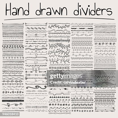 Hand drawn dividers Hand drawn dividers