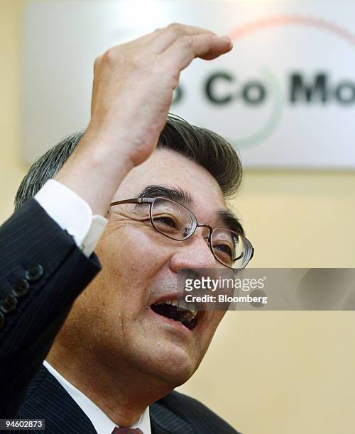 Masayuki Hirata, senior executive vice president and chief financial officer of NTT DoCoMo Inc., speaks during an interview, in Tokyo, Japan, on...