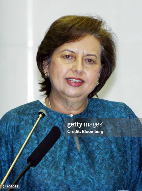 Zeti Akhtar Aziz, governor of the Bank Negara Malaysia, speaks at the International Symposium hosted by the Center for Monetary Cooperation in Asia...