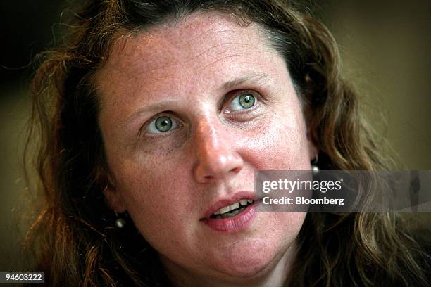 Angela Hartnett speaks during an interview in London, on Wednesday, May 9, 2007. Hartnett holds a Michelin star for her London restaurant, Angela...