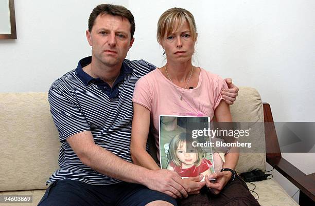 Kate and Gerry McCann, parents of missing three year old Madeleine, make an appeal at a press conference in the holiday resort of Praia da Luz,...