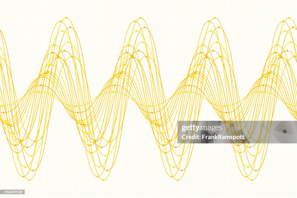 Sunshine Sine Wave Line Pattern Horizontal