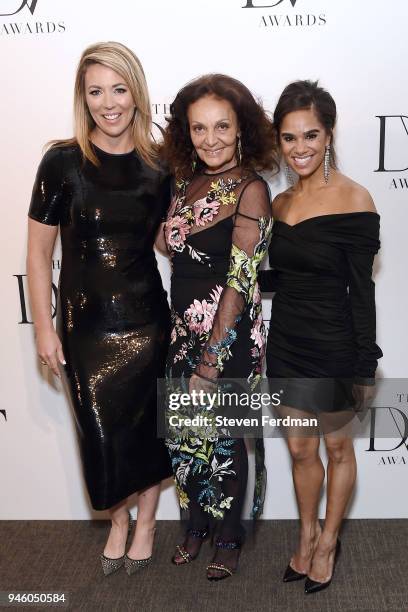 Brooke Baldwin, Diane von Furstenberg and Misty Copeland attend The 2018 DVF Awards at United Nations on April 13, 2018 in New York City.