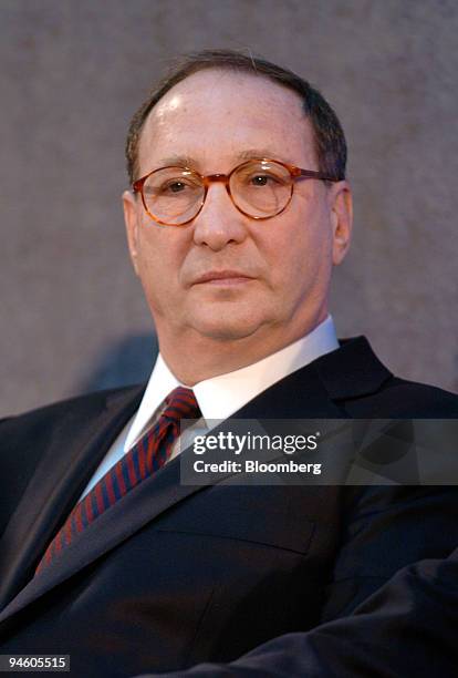 Bruce Ratner, president and chief executive officer of Forest Ratner Companies and chairman of the New York Nets, listens at a news conference in the...