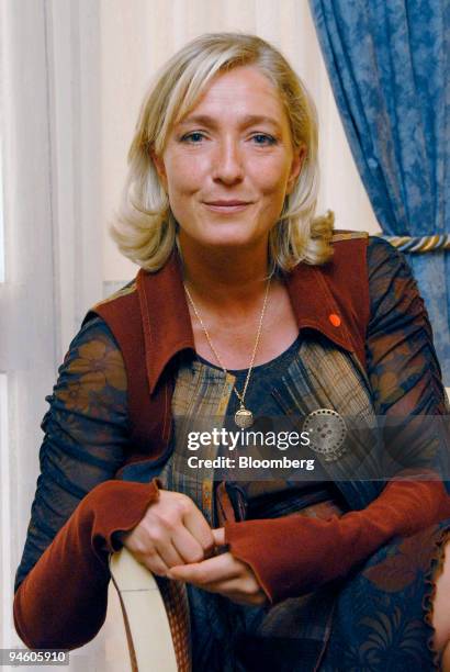 Marine Le Pen, vice-president of France's anti-immigration National Front party, poses in Avignon, France on Friday, September 1, 2006. Le Pen said...