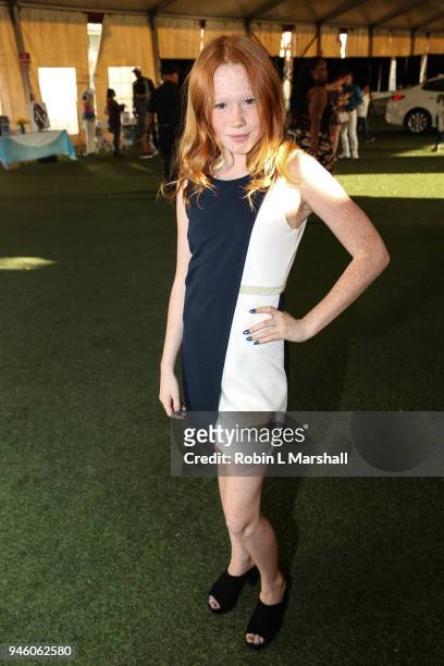 Actor Savannah Liles attends the 12th Annual Santee High School Fashion Show at Los Angeles Trade Technical College on April 13, 2018 in Los Angeles,...