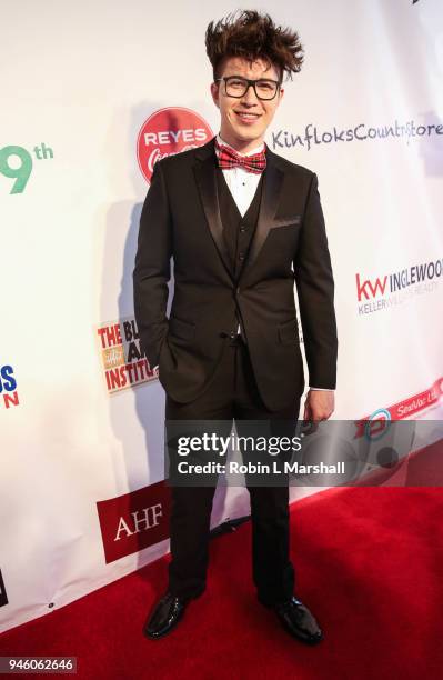 Actor Joshua Lee Young attends the 12th Annual Santee High School Fashion Show at Los Angeles Trade Technical College on April 13, 2018 in Los...