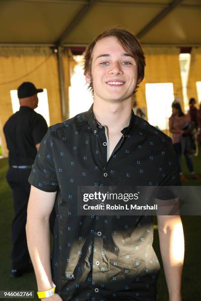 Actor CJ Valleroy attends the 12th Annual Santee High School Fashion Show at Los Angeles Trade Technical College on April 13, 2018 in Los Angeles,...