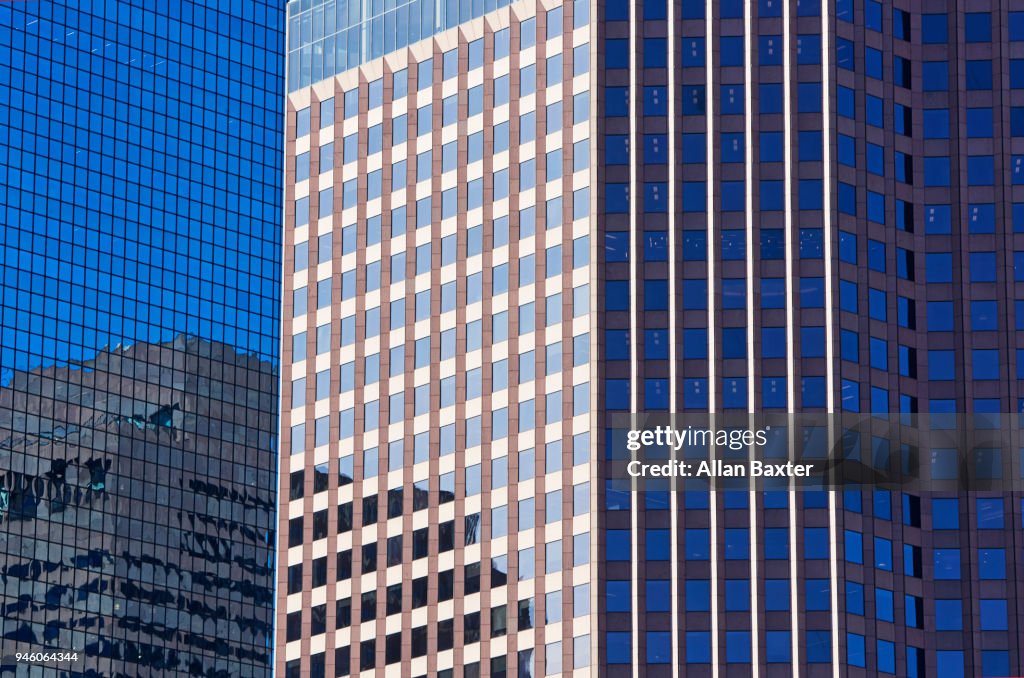 Architectural detail of offices in downtown Boston