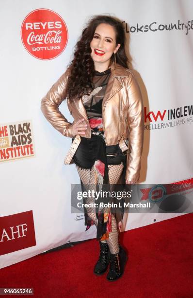 Singer Harper Starling attends the 12th Annual Santee High School Fashion Show at Los Angeles Trade Technical College on April 13, 2018 in Los...