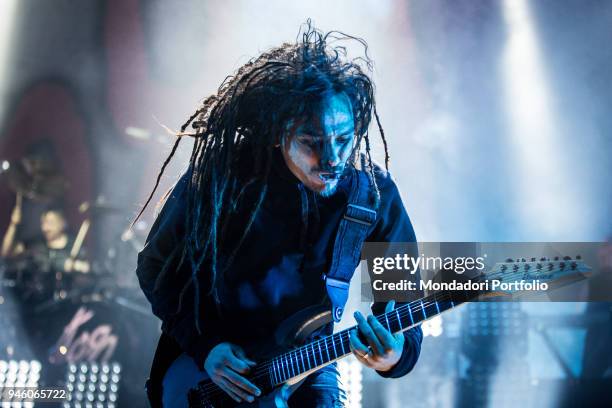 James Shaffer, guitarist of american nu metal band Korn, performs at Alcatraz. Milan , march 12, 2017