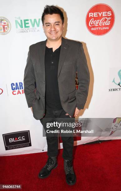 Actor Joshua James attends the 12th Annual Santee High School Fashion Show at Los Angeles Trade Technical College on April 13, 2018 in Los Angeles,...