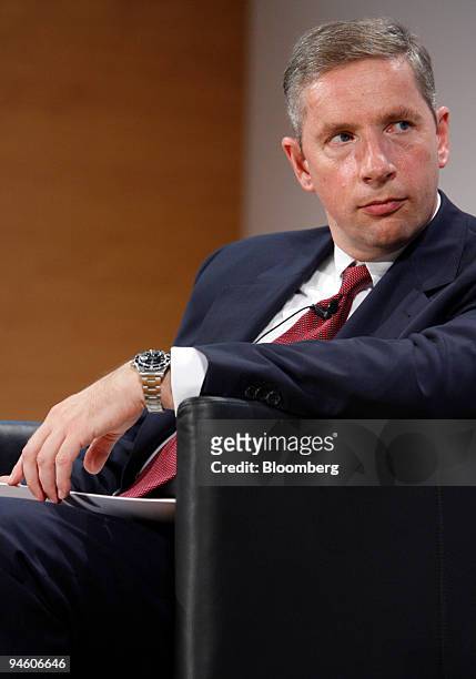 Siemens Chief Executive Officer Klaus Kleinfeld listens at the Trans-Atlantic Business Dialogue Innovation Conference Healthcare in Berlin, Germany,...