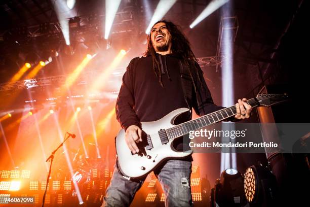 James Shaffer, guitarist of american nu metal band Korn, performs at Alcatraz. Milan , march 12, 2017