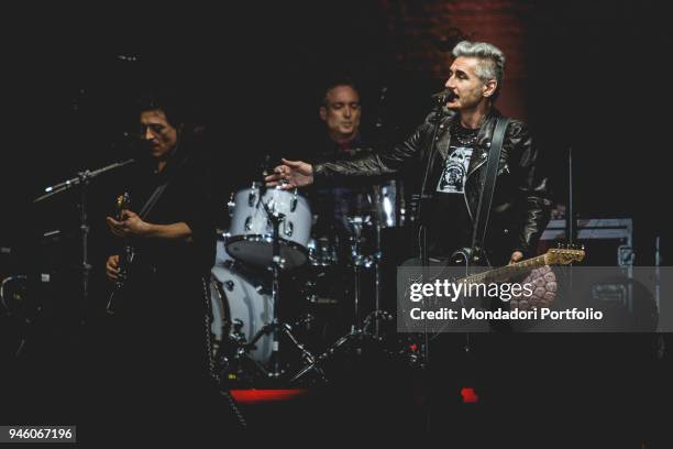 Italian rock singer Ligabue performs at Mediolanum Forum di Assago durin the concert to celebrate his 57th birthday. Milan , march 13, 2017