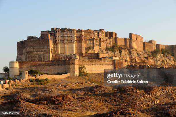 Mehrangarh Fort in Jodhpur on March 06, 2017 in India.