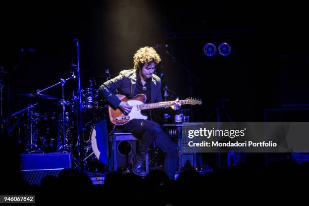 Member of american band The Last Bandoleros performs at Fabrique, Milan , march 23, 2017