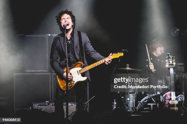 Member of american band The Last Bandoleros performs at Fabrique, Milan , march 23, 2017