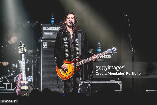 Member of american band The Last Bandoleros performs at Fabrique, Milan , march 23, 2017