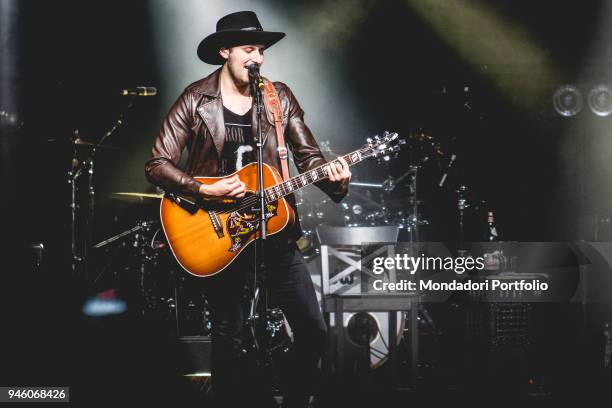 Member of american band The Last Bandoleros performs at Fabrique, Milan , march 23, 2017