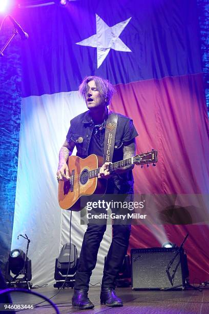 Butch Walker performs in concert during the Mack, Jack & McConaughey Jack Ingram & Friends benefit concert at ACL Live on April 13, 2018 in Austin,...